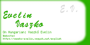 evelin vaszko business card