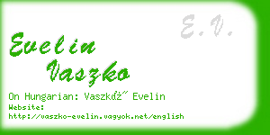 evelin vaszko business card